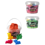 Fluffy Play Sand Tub 9cm - Assorted